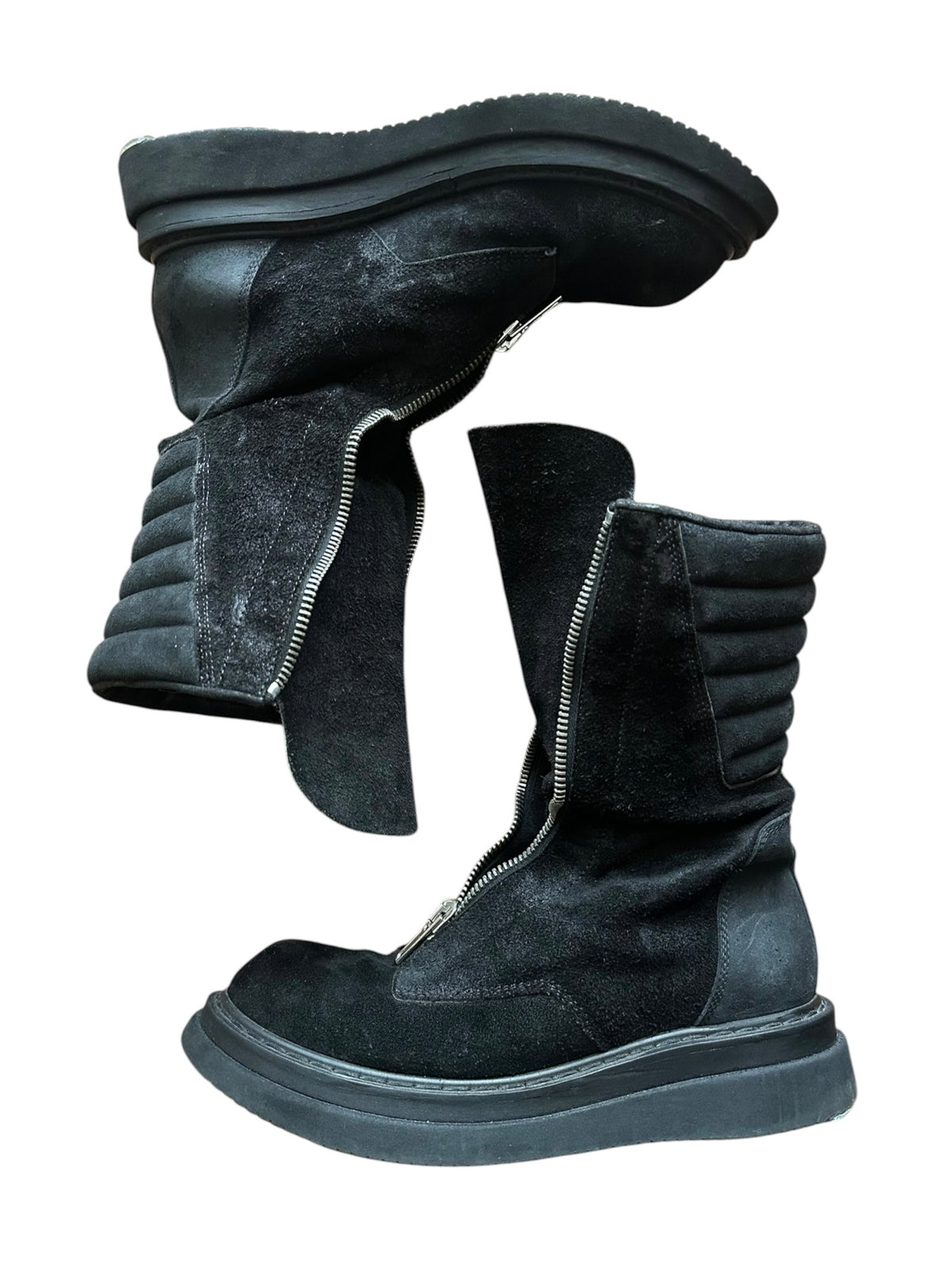 rick owens AW09 Nubuck Leather Mohawk Boots