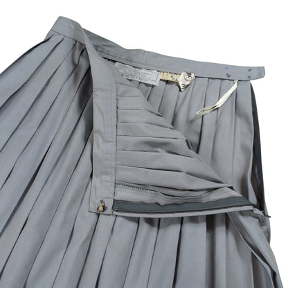 COMME des GARCONS 1980s Pleats Skirt Gray Cotton Size 64