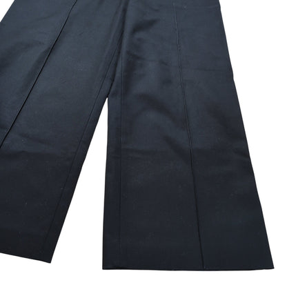 HERMES Cotton Gabardine Wide Trousers Pants Size 36