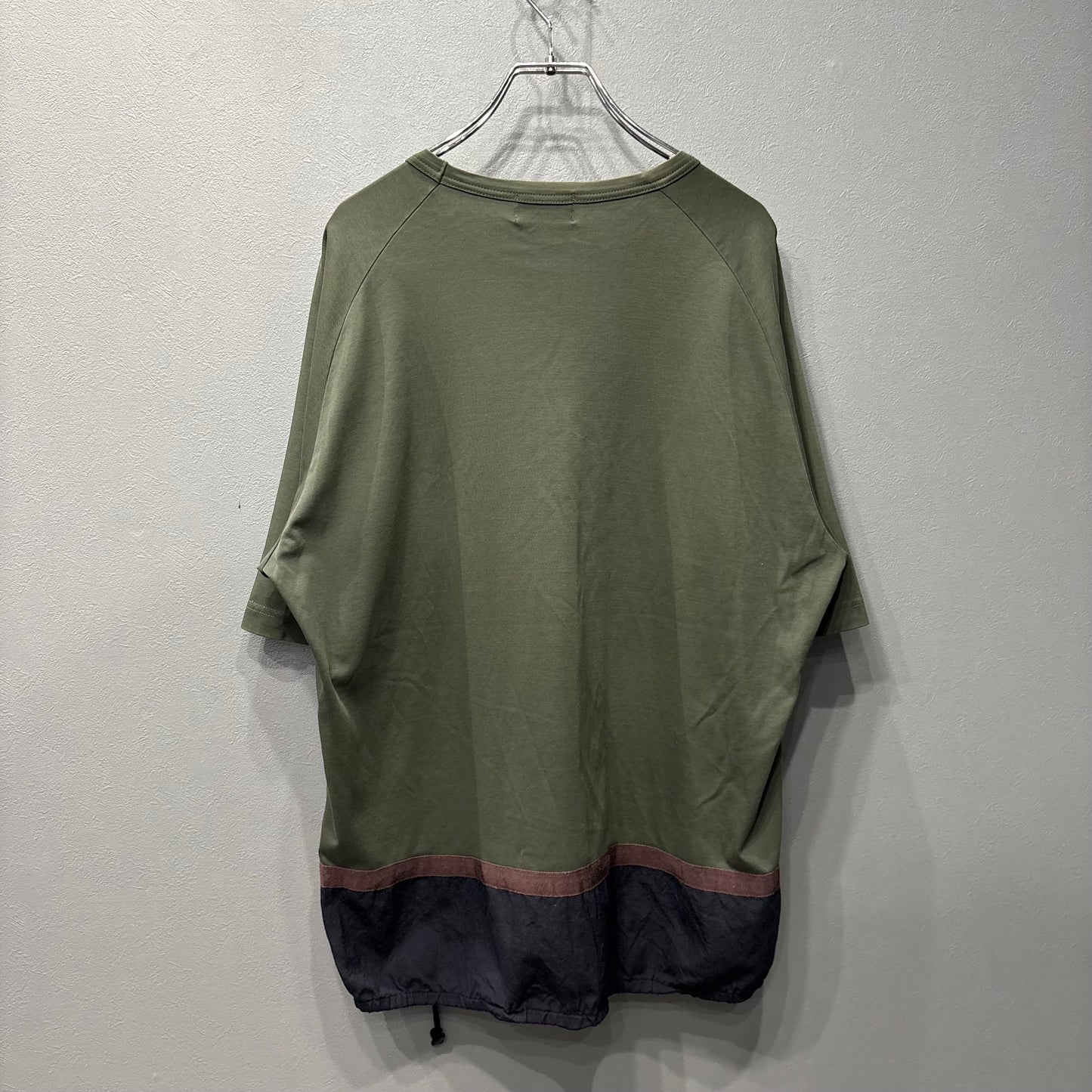 kolor Cotton Wool Switching Design Khaki Black Size 3