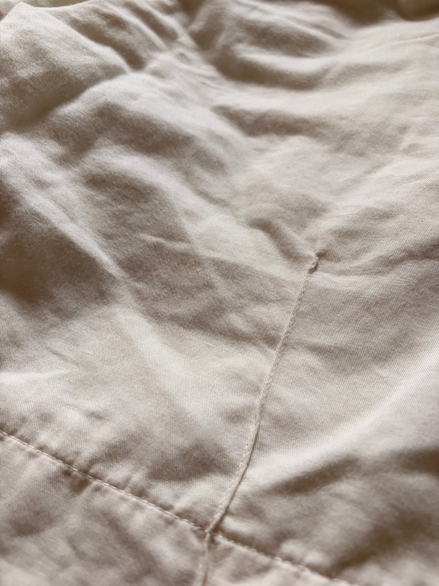 LOEWE Cotton Linen Side Layered Slit Shorts White Size 44
