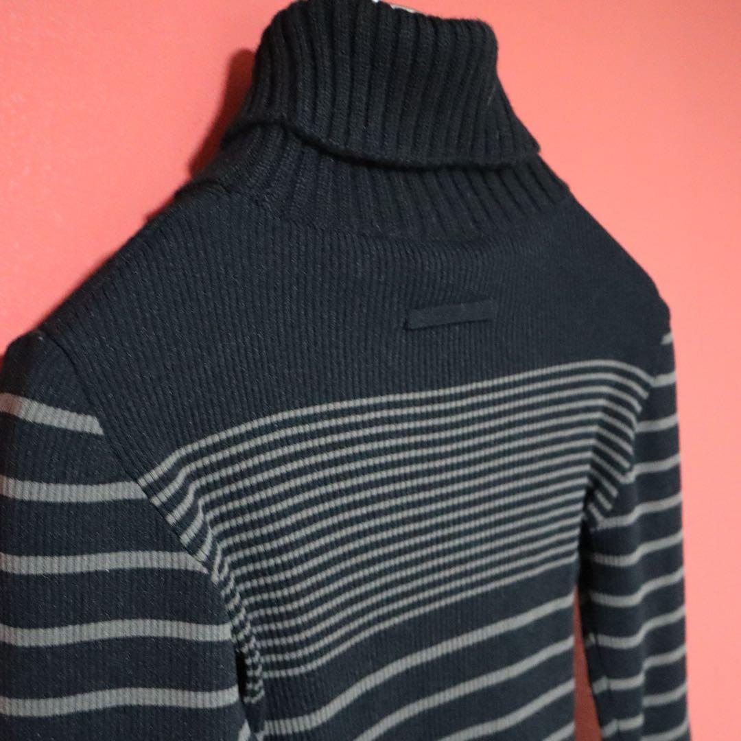 Jean Paul GAULTIER CLASSIQUE 90s Mixed Knit Black Size 40