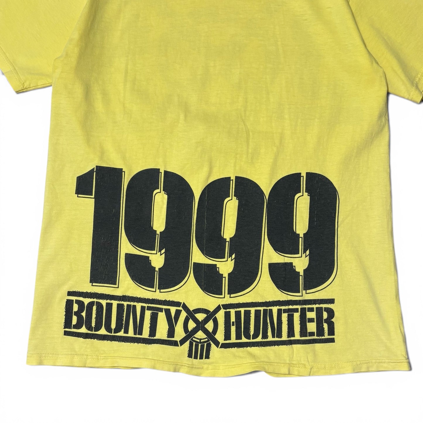 Vintage 90's Bounty Hunter 1999 Yellow T-Shirt Size M