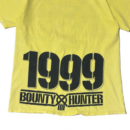 Vintage 90's Bounty Hunter 1999 Yellow T-Shirt Size M