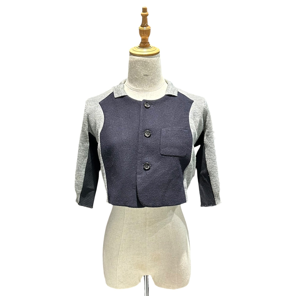 COMME des GARCONS 93AW Melton Knit Jacket Size FREE