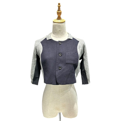 COMME des GARCONS 93AW Melton Knit Jacket Size FREE