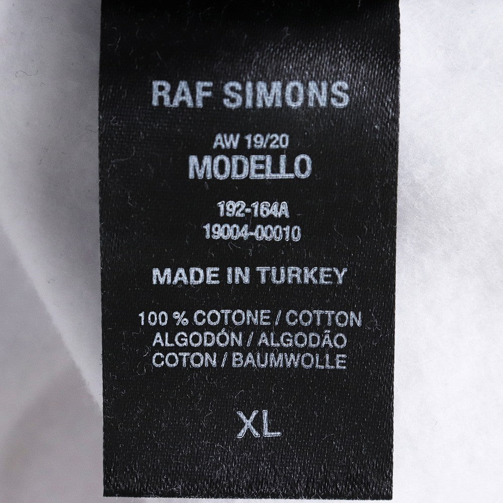 RAF SIMONS 19AW Xanthophobic Hoodie White Size XL