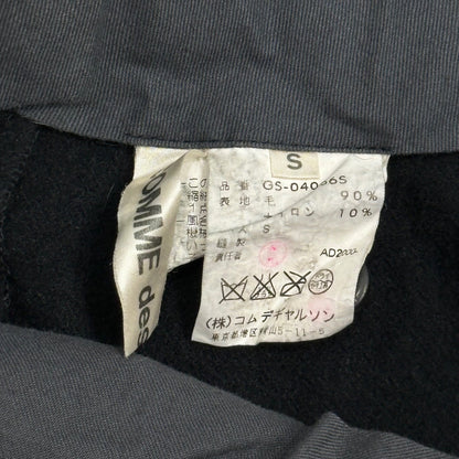 COMME des GARCONS 2000AW Wool Felted Long Skirt Black Size S