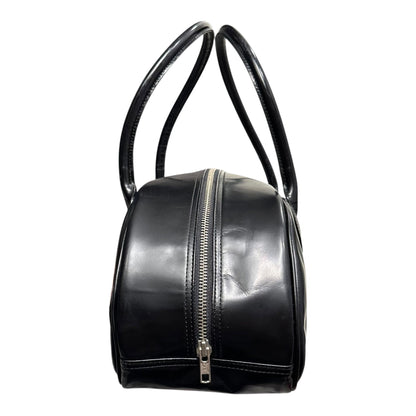 COMME des GARCONS Vintage Logo Leather Mini Boston Bag Black