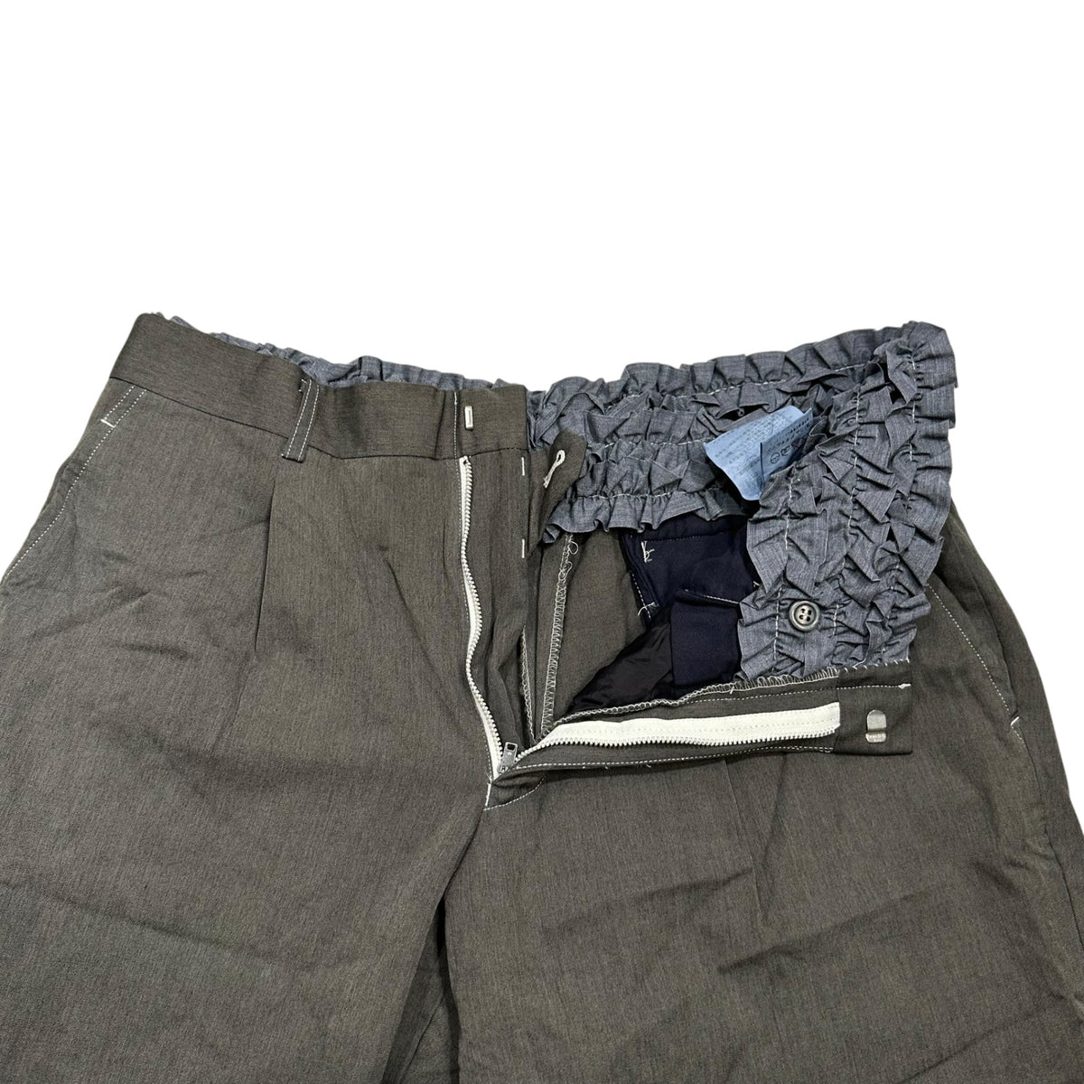 COMME des GARCONS HOMME PLUS 99SS Back-Ruffle Slacks Size L