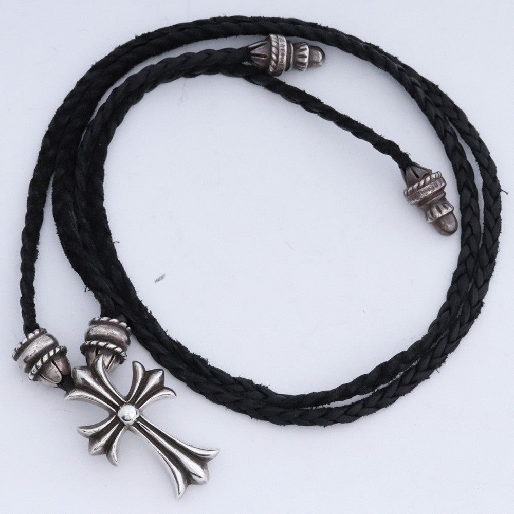 CHROME HEARTS Small CH Cross Necklace Silver Size ONE SIZE