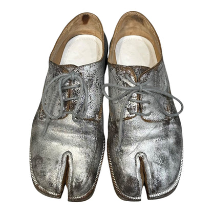 MAISON MARGIELA 20AW Tabi Bianchetto Shoes Silver Sneakers Size 36