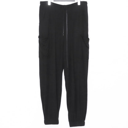 THE VIRIDI-ANNE 23AW Wool Jersey Trousers Black Size 3