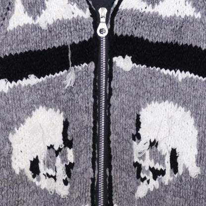 MASTERMIND JAPAN Shawl Collar Zip Knit Black Size XS