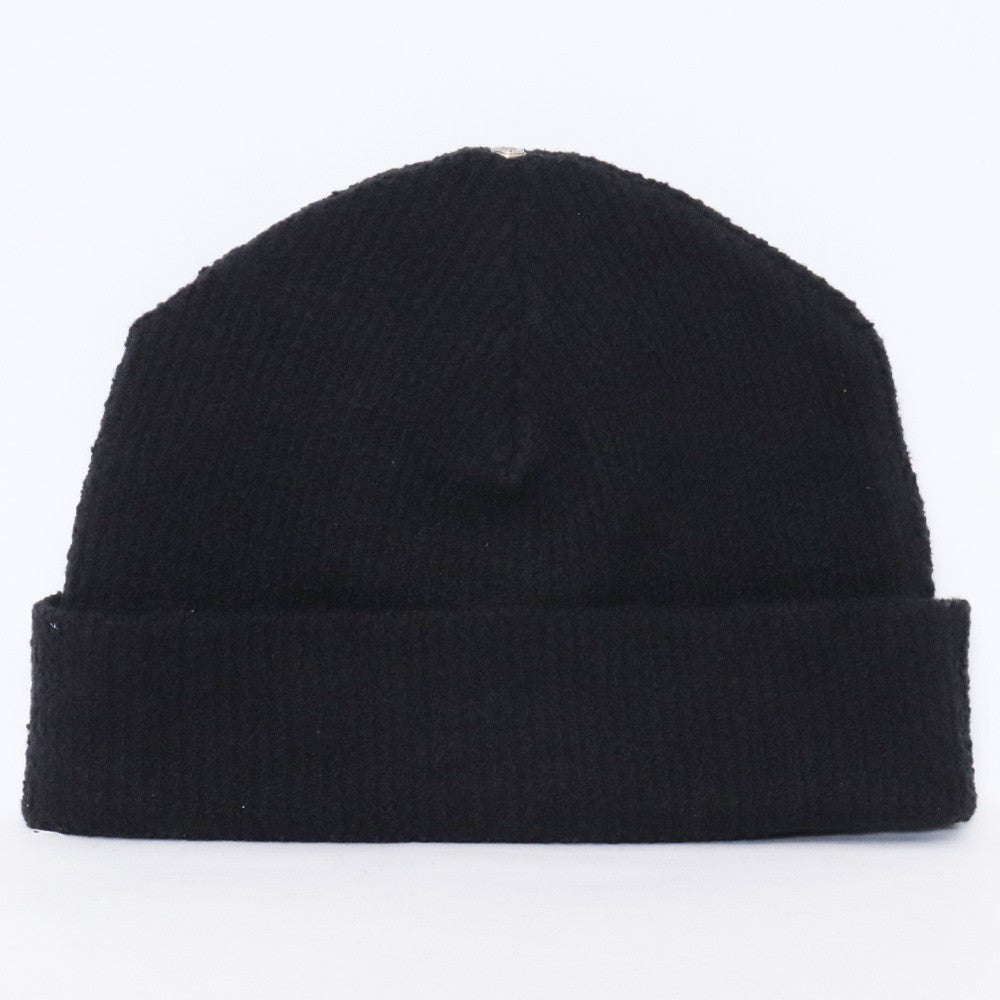 Chrome Hearts BADDA BING Calf Hair Cross Beanie Black Size F