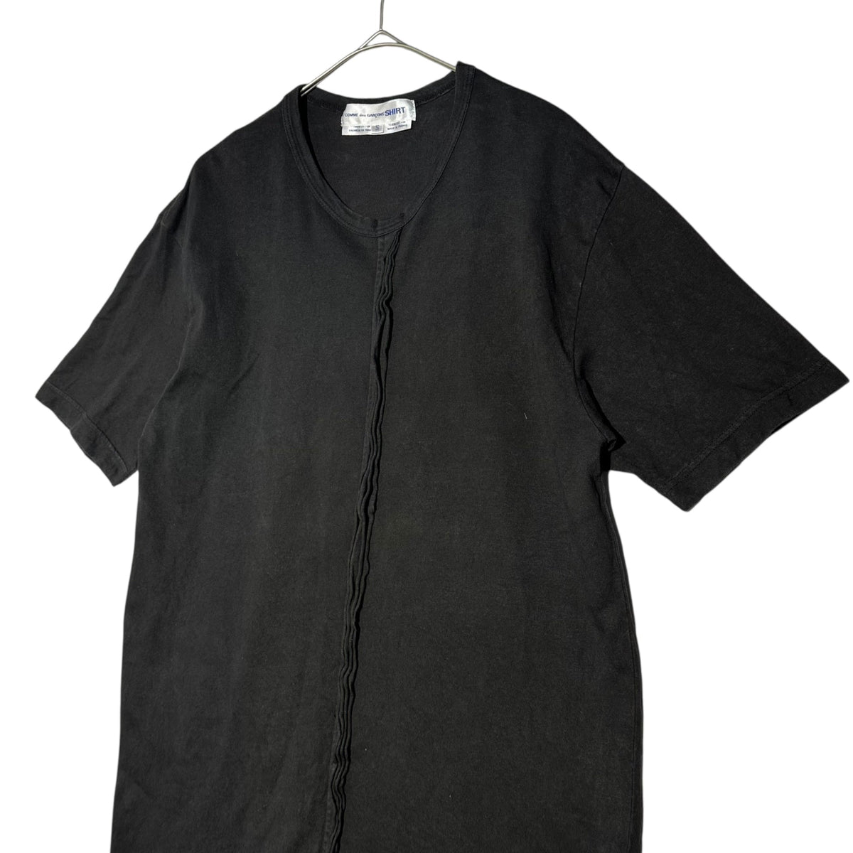 COMME des GARCONS SHIRT 90s Pleated T-Shirt Size S