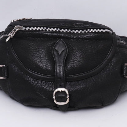 Chrome Hearts #1 Snat Pack Leather Waist Bag Black Size #1