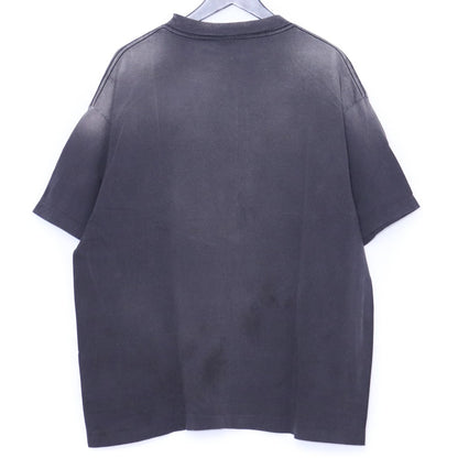 SAINT MICHAEL 25SS Egg Print T-Shirt Black Size L