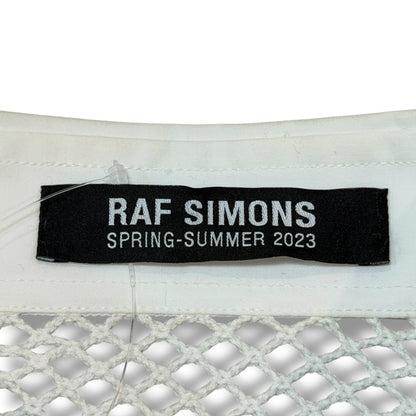 RAF SIMONS 23SS Mesh Long Sleeve Shirt White Size 46