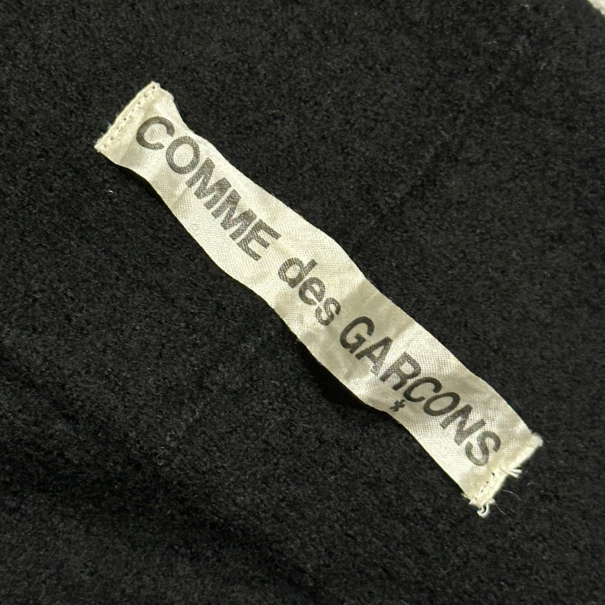 COMME des GARCONS 02SS Cut-Out Wool Cape Black Jacket Size FREE