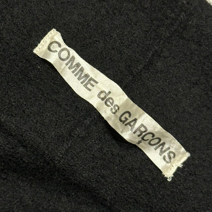 COMME des GARCONS 02SS Cut-Out Wool Cape Black Jacket Size FREE