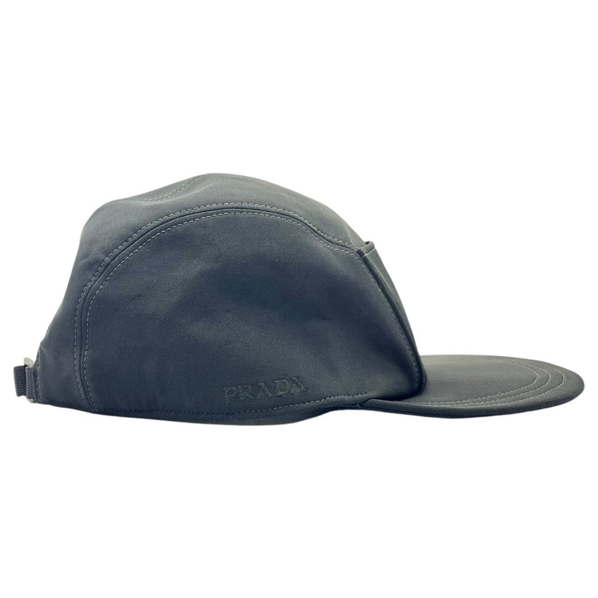 PRADA 00's Logo Front Pocket Jet Cap Black Size L