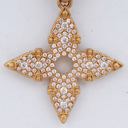 LOUIS VUITTON LV Rope Pendant Necklace Gold Size F