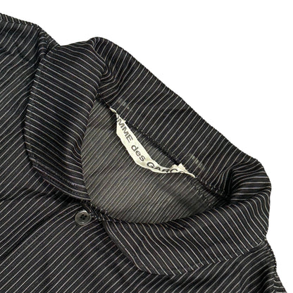 COMME des GARCONS 80s Sheer Stripe Button-Up Size FREE