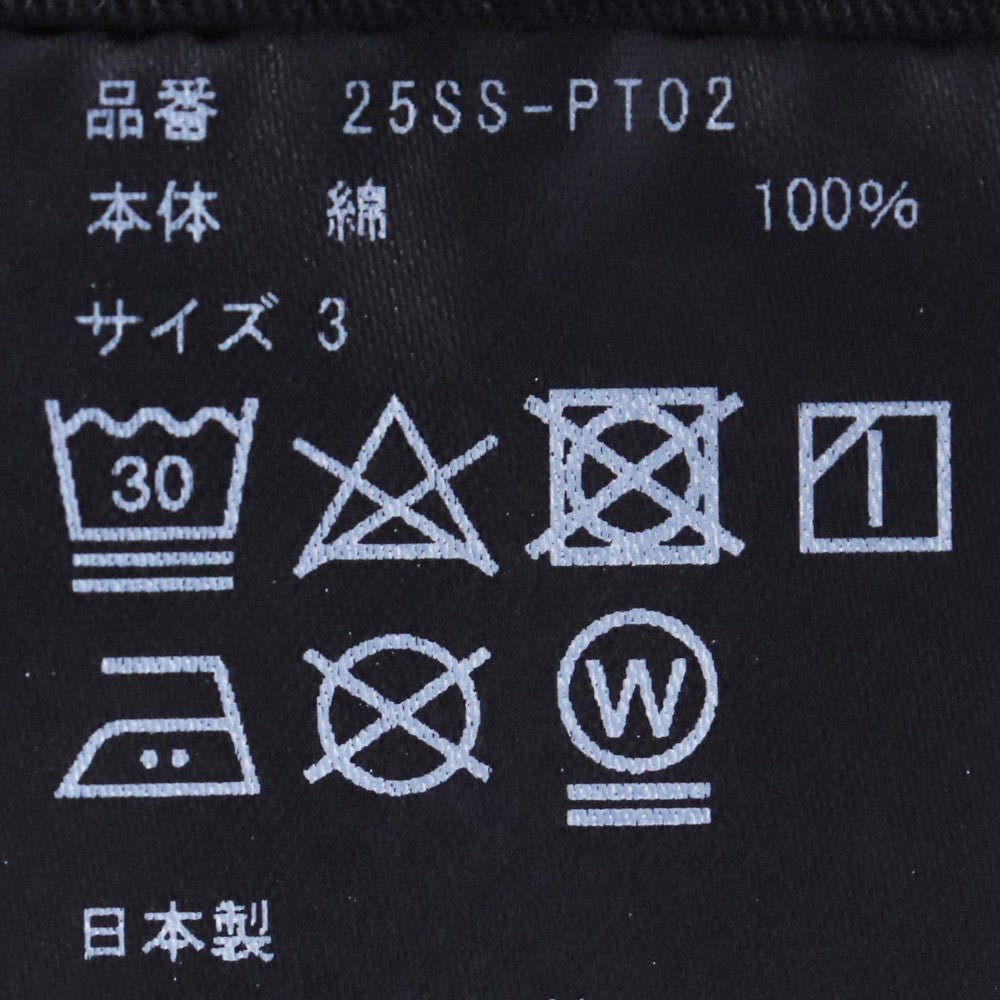 ALMOSTBLACK 25SS Wide 6-Pocket Pants Black Size 3