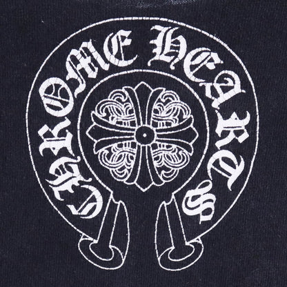CHROME HEARTS Old Floral Dagger Horseshoe Long Sleeve T-Shirt Size S