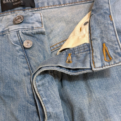 BALENCIAGA Baggy Denim Jeans Indigo Wash Size S