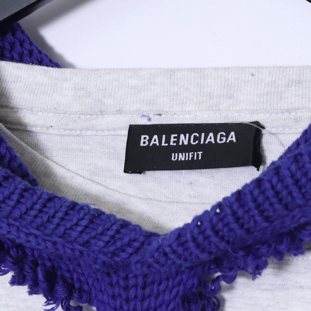 BALENCIAGA 21AW Political Campaign Hoodie Blue Size S
