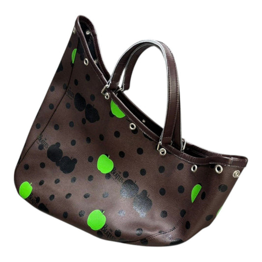 THE BEATLES COMME des GARCONS 09 Green Apple Boat Bag Brown