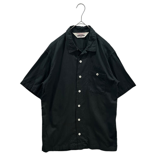 GOODENOUGH 00s Back Logo Bowling Shirt Black Size M