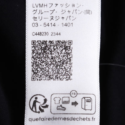 CELINE 38AW Small Logo Print Loose T-Shirt Black Size XS