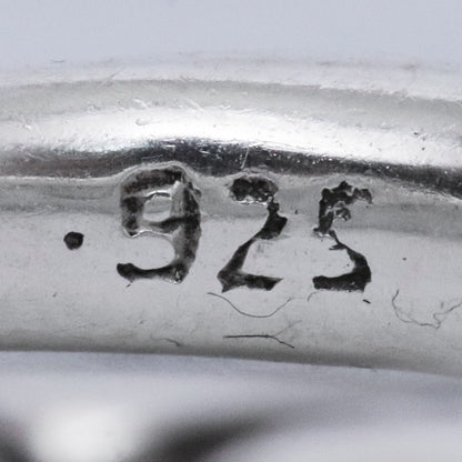 CHROME HEARTS SCRL Band Ring Silver Size JP 14