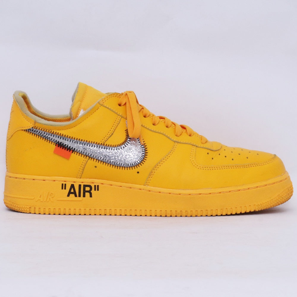 Off-White x Nike Air Force 1 Low Gold Sneakers Size 28.5cm