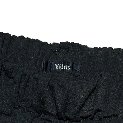 Y's bis Easy Wide Pants Black Size FREE