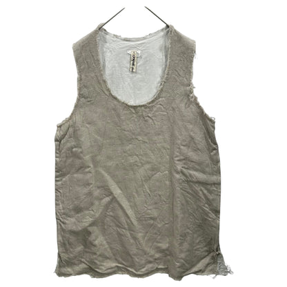 COMME des GARCONS 26SS Side-Zip Linen Vest Beige Size S