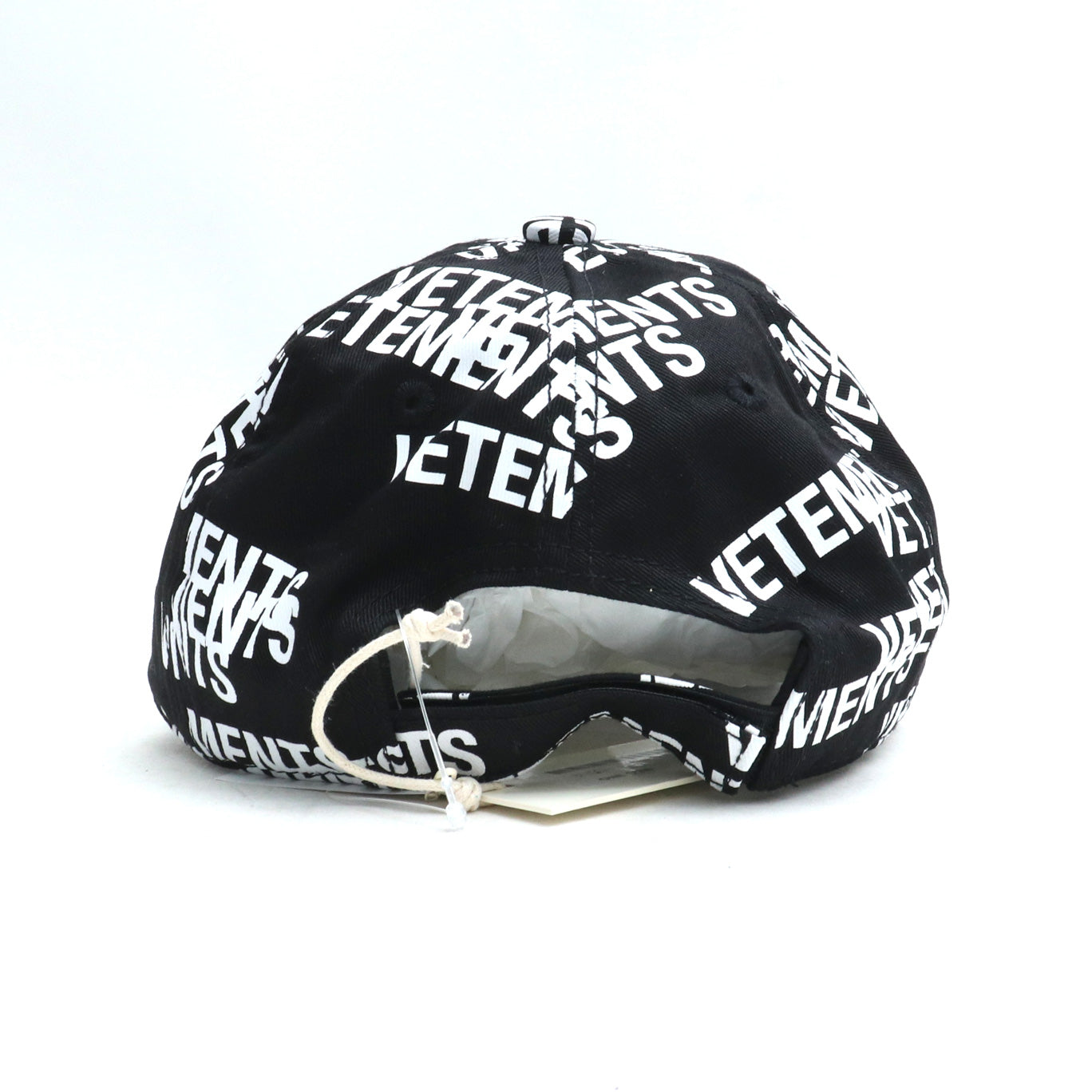 VETEMENTS 22SS Stamped Logo Baseball Cap Black Size F