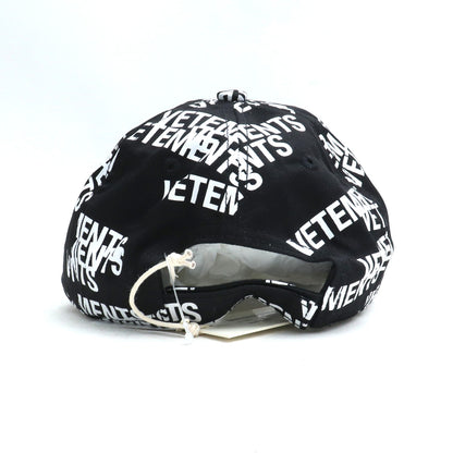 VETEMENTS 22SS Stamped Logo Baseball Cap Black Size F