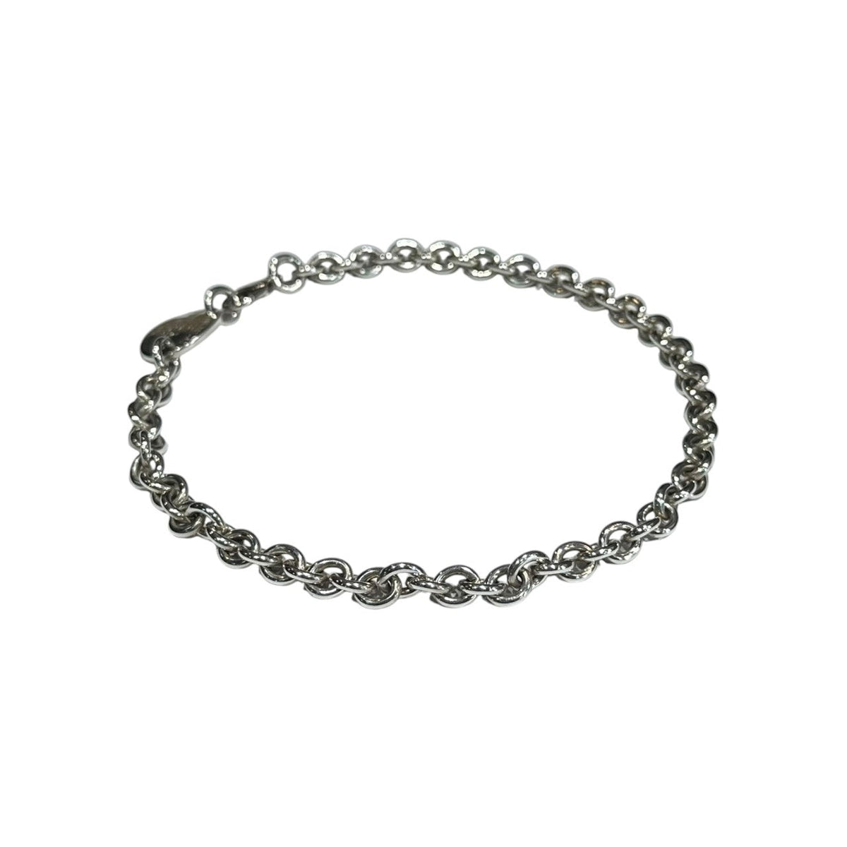 TIFFANY & CO. Round Return to Chain Silver Necklace