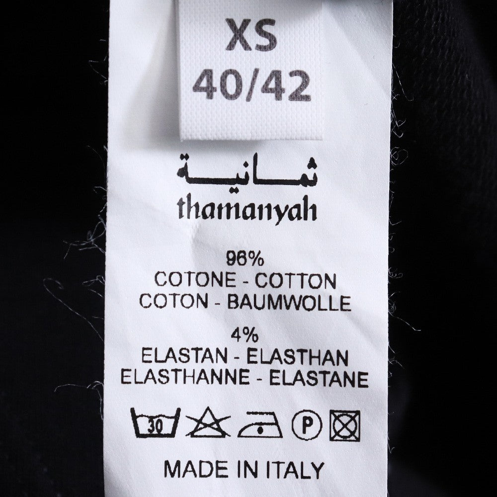 THAMANYAH Longline Sweat Blouson Jacket Black Size 44