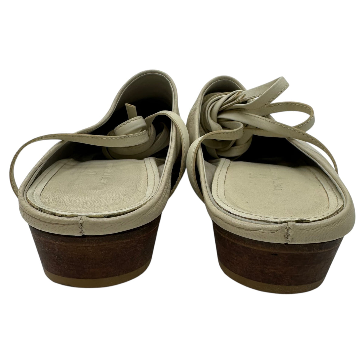 Y's Western Lace-Up Leather Mules Sandals Size 2