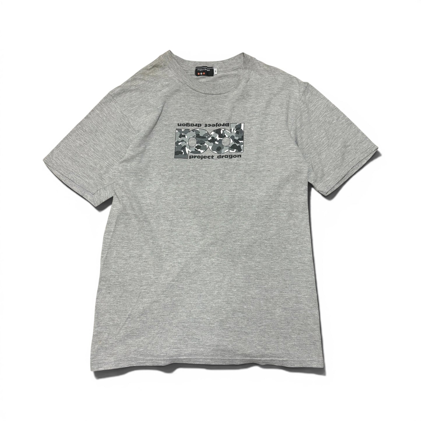Vintage 90's PROJECT DRAGON T-Shirt Gray Size M