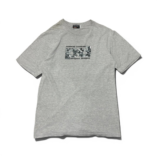 Vintage 90's PROJECT DRAGON T-Shirt Gray Size M