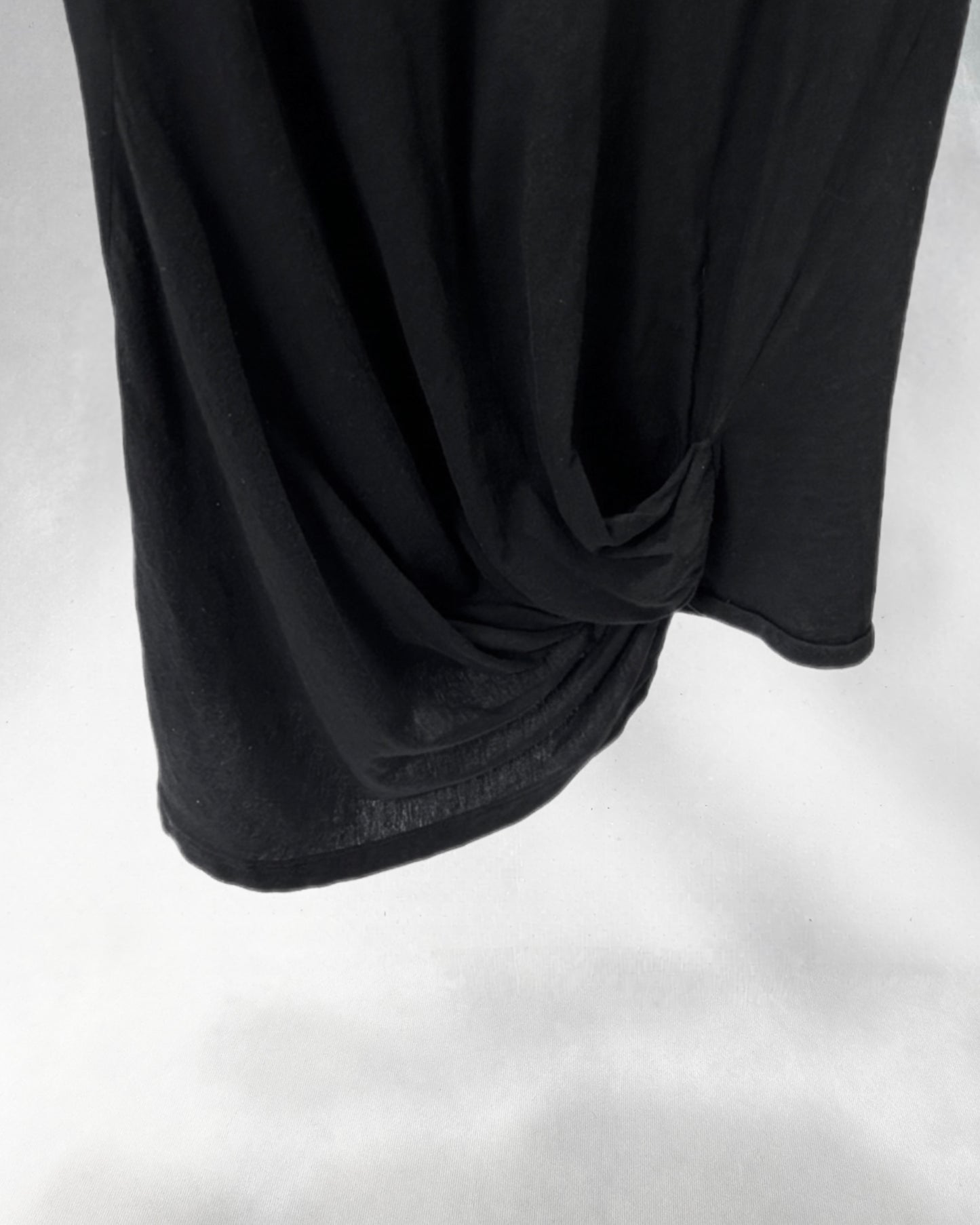 SILENT DAMIR DOMA Twisted Raw-Edge T-Shirt Black Size XS