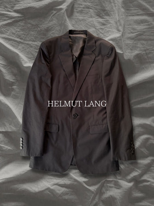 HELMUTLANG SS17 Cotton 1-Button Tailored Blazer Black Size 36R
