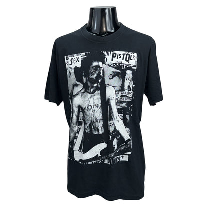 SEX PISTOLS 90s 00s "SID VICIOUS" Photo Fade T-Shirt Size L