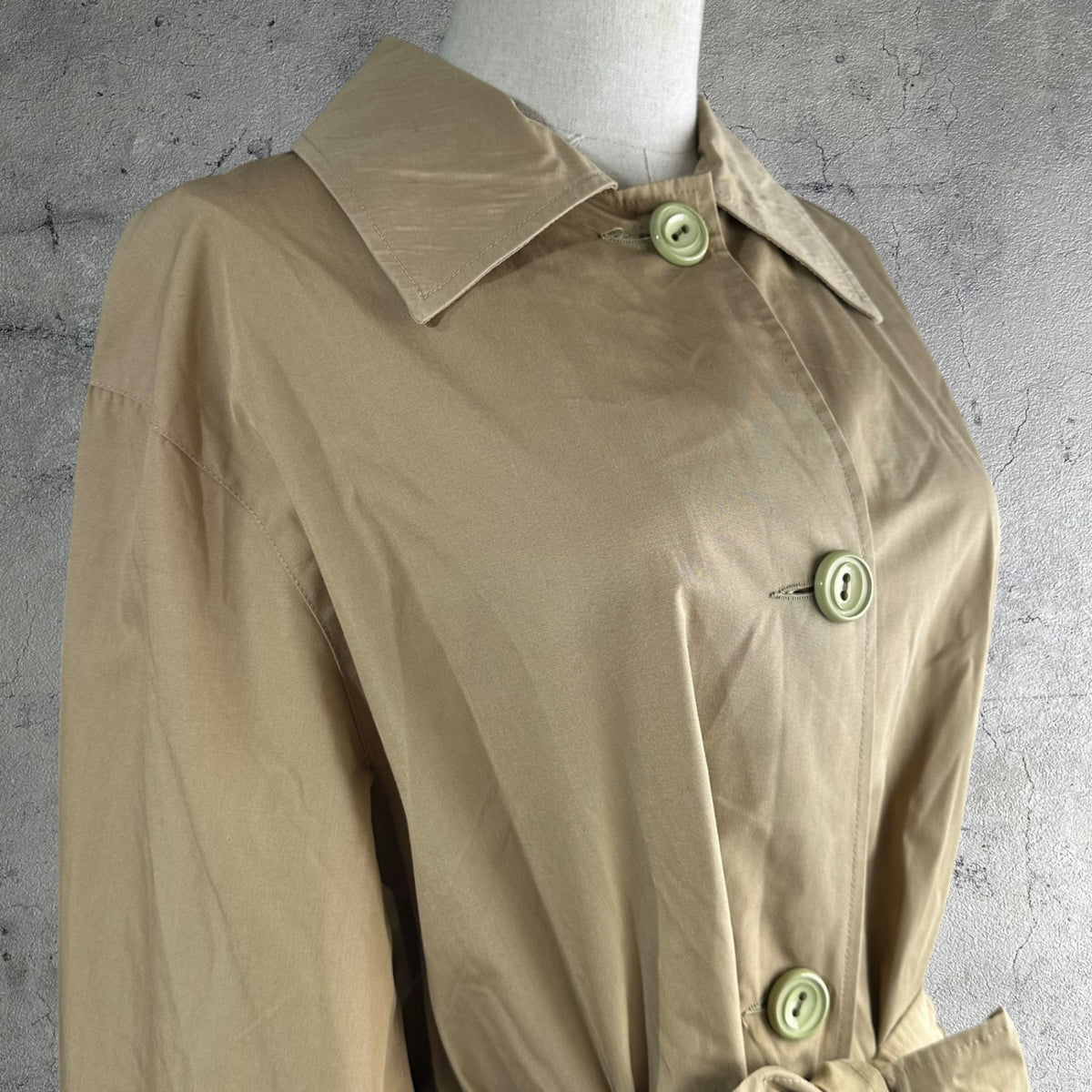 Euro vintage 70s Design Button Trench Coat